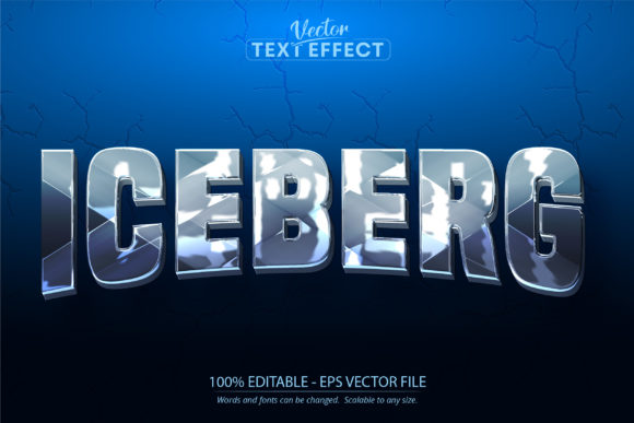 Chill Your Designs: The Iceberg Text Effect for Cold Game Graphics