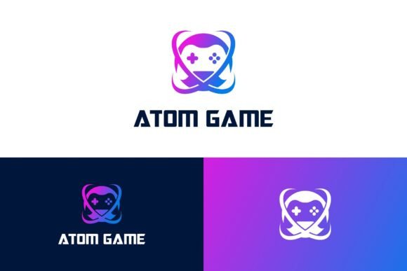 Designing a Dynamic Brand with the Joystick Game Atom Sphere Logo