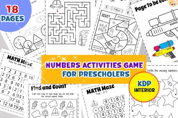Engaging KDP Numbers Activities and Game for Little Learners