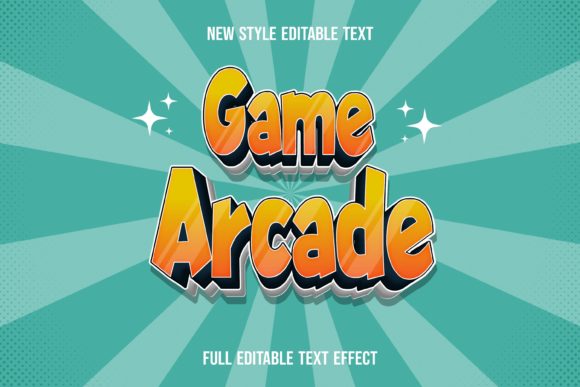 Game Arcade Text Effect: Instant Retro Vibes for Any Design