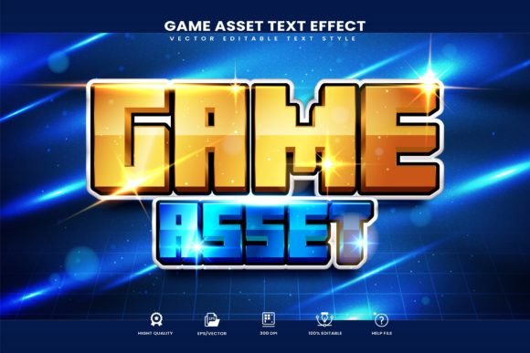 Game Asset Editable Text Effect: Instant 3D Style for Your Projects