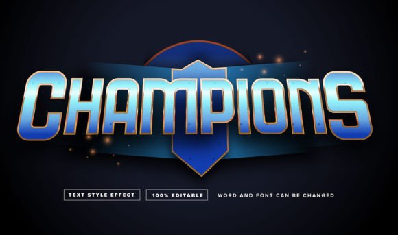 Game Champion Text Style Effect: A Dynamic Editable Asset