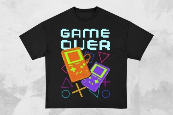 Game Over Gaming T-Shirt Design: Your Next Creative Asset