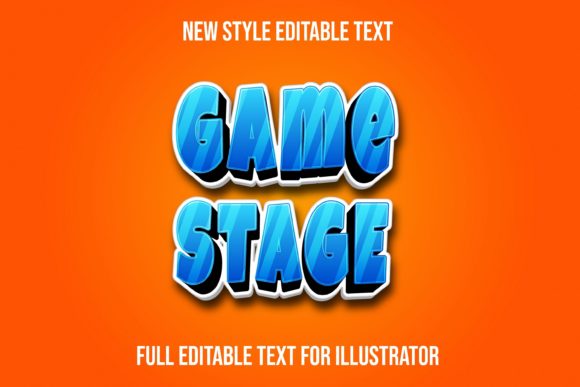 Game Stage Text Effect: A Dynamic Vector Toolkit for Designers