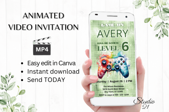 Level Up Your Party with a Digital Video Game Birthday Invitation