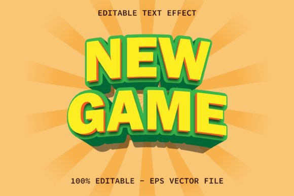 New Game Modern Style Text Effect: Editable Typography for Adobe Illustrator
