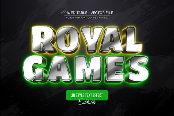 Royal Game Neon Glow Text Effects: A Design Asset for Every Creator