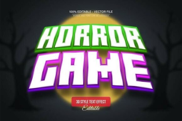 Scary Horror Game 3D Text Effect: Your Key to Captivating Design