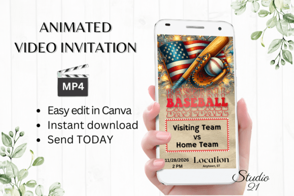 Score a Home Run with Your Next Event: The Canva Baseball Game Invitation