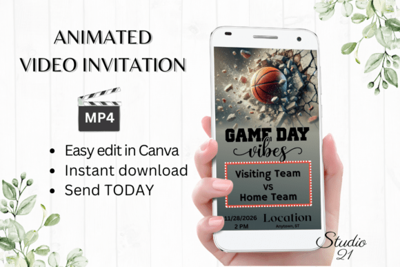 Score a Slam Dunk with a Canva Basketball Game Invite