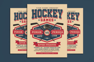 Score Big with a Hockey Game Flyer Template