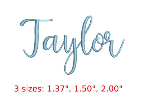 Taylor Embroidery Font: Where Script Elegance Meets Modern Craft