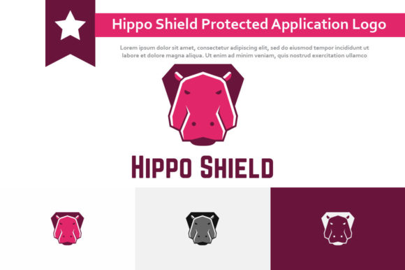 Unleashing Your Brand's Power: The Hippo Shield Logo
